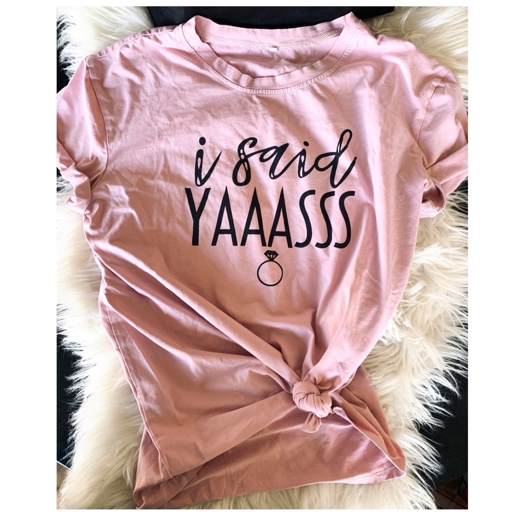 ***🅟🅡🅘🅒🅔 🅓🅡🅞🅟***. Engagement bridal shirt